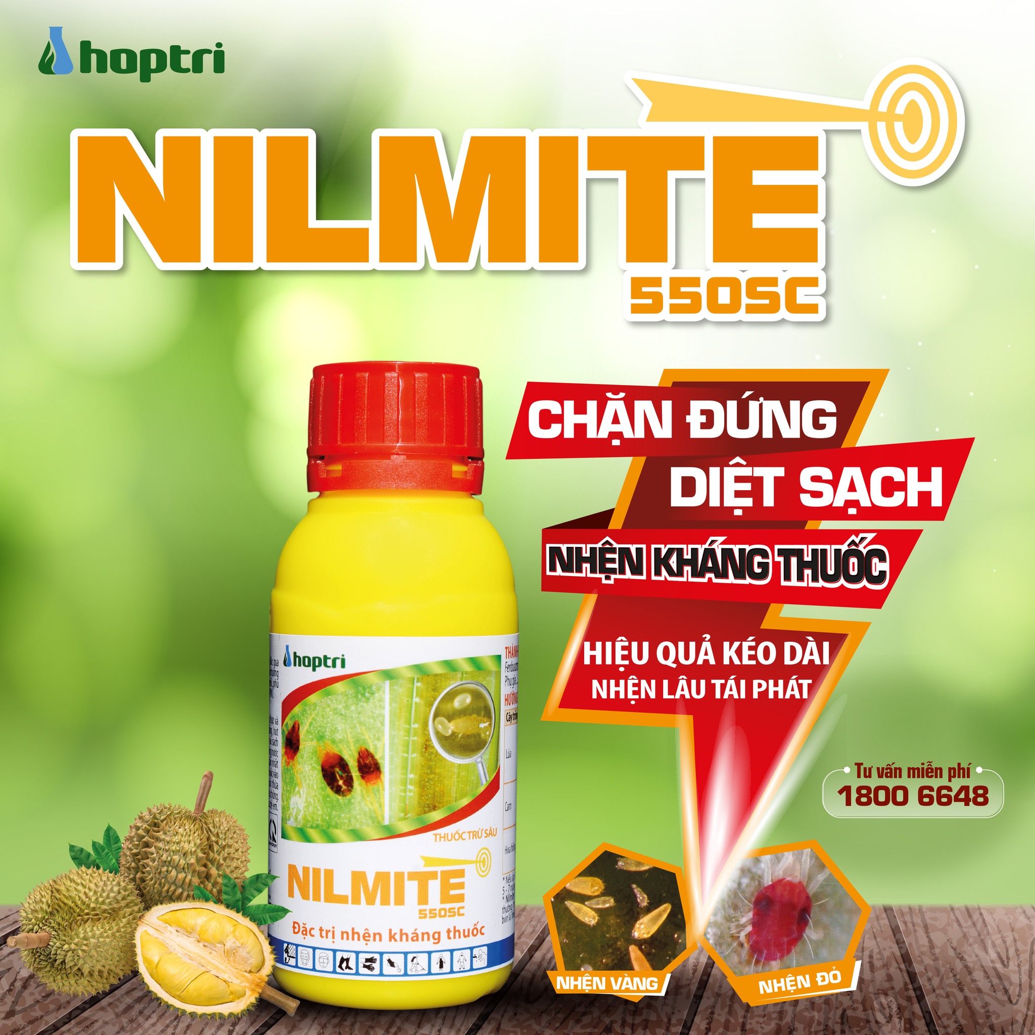 Thuốc trừ nhện Nilmite 550SC - Chai 100ml